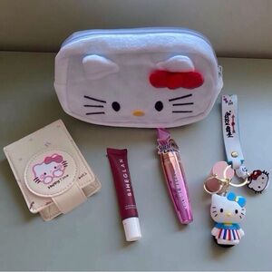 Hello Kitty Makeup Bag Bundle  Kawaii Beauty Set